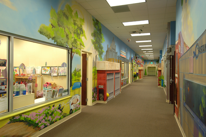 Chastain School Hallway